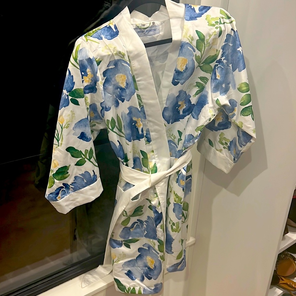 Silky Floral Robe - Worn Once